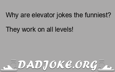 Why are elevator jokes the funniest?