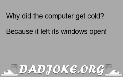 Why did the computer get cold?